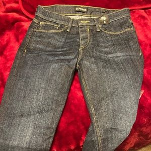 Size 8 New with tags Express ankle legging, mid rise jean.